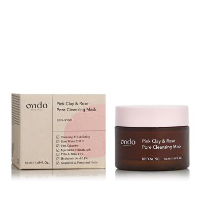 Ondo Beauty 36.5 BBO-SONG Pink Clay &amp; Rose Pore Cleansing Mask Gesichtsmaske 50 ml