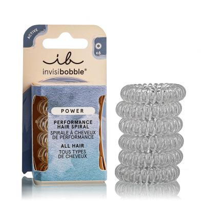 Invisibobble Power Performance Hair Spiral Haargummi für Frauen Farbton  Crystal Clear Set