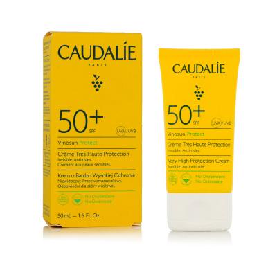 Caudalie Vinosun Protect Very High Protection Cream SPF50+ Sonnenschutz fürs Gesicht 50 ml