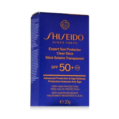 Shiseido Expert Sun Protector Clear Stick SPF50+ Sonnenschutz fürs Gesicht 20 g
