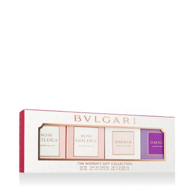 Bvlgari Women’s Gift Collection Geschenkset EDT Rose Goldea Blossom Delight 5 ml + EDT Omnia Crystalline 5 ml + EDT Omnia Amethyste 5 ml + EDP Rose Goldea Blossom Delight 5 ml