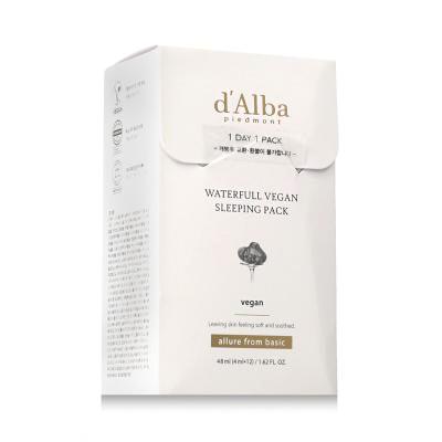 d'Alba White Truffle Waterfull Vegan Sleeping Pack Gesichtsmaske für Frauen 12x4 ml