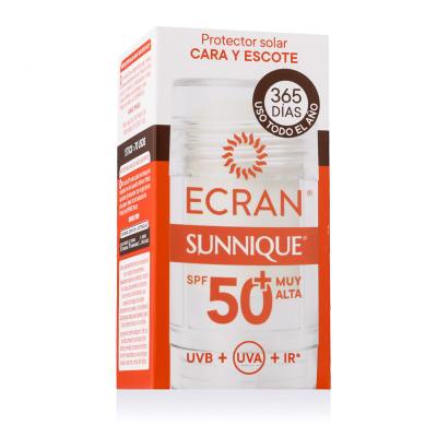 Ecran Sunnique Face and Neckline Sunscreen Stick SPF50+ Sonnenschutz fürs Gesicht 30 ml