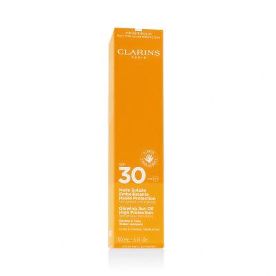 Clarins Sun Care Glowing Sun Oil SPF30 Sonnenschutz für Frauen 150 ml