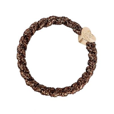 By Eloise London Gold Heart Haargummi für Frauen 1 St. Farbton  Bronze