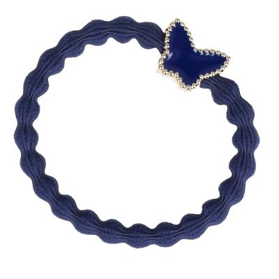 By Eloise London Enamel Gold Butterfly Haargummi für Frauen 1 St. Farbton  Navy