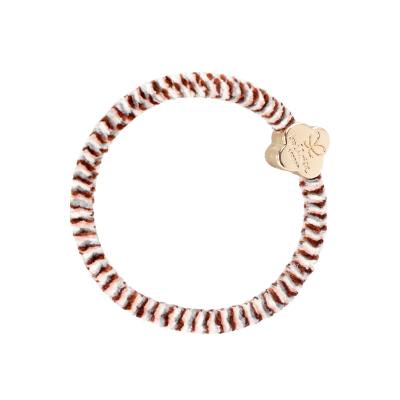 By Eloise London Velvet Gold Quatrefoil Haargummi 1 St. Farbton  Soft Neutrals