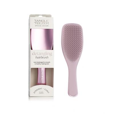 Tangle Teezer The Ultimate Detangler Chrome Straight - Curly Haarbürste 1 St. Farbton  Mauve Copper