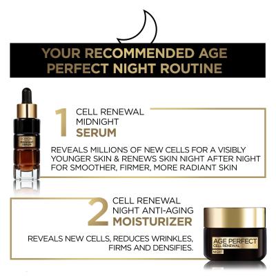 L&#039;Oréal Paris Age Perfect Cell Renew Regenerating Night Cream Nachtcreme für Frauen 50 ml