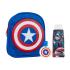 Marvel Captain America Geschenkset Eau de Toilette 50 ml + Duschgel 300 ml + Rucksack