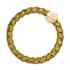By Eloise London Woven Gold Circle Haargummi für Frauen 1 St. Farbton  Olive Green