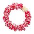 By Eloise London Silk Scrunchie Gold Heart Haargummi für Frauen 1 St. Farbton  Red Leopard