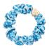 By Eloise London Silk Scrunchie Gold Heart Haargummi für Frauen 1 St. Farbton  Blue Leopard