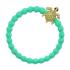 By Eloise London Bling Charms Gold Diamanté Turtle Haargummi für Frauen 1 St. Farbton  Sky Blue