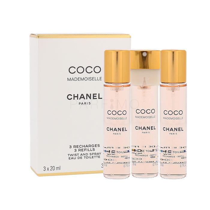 Chanel Coco Frauen 3x20 Nachfüllung Mademoiselle Eau Toilette für ml de