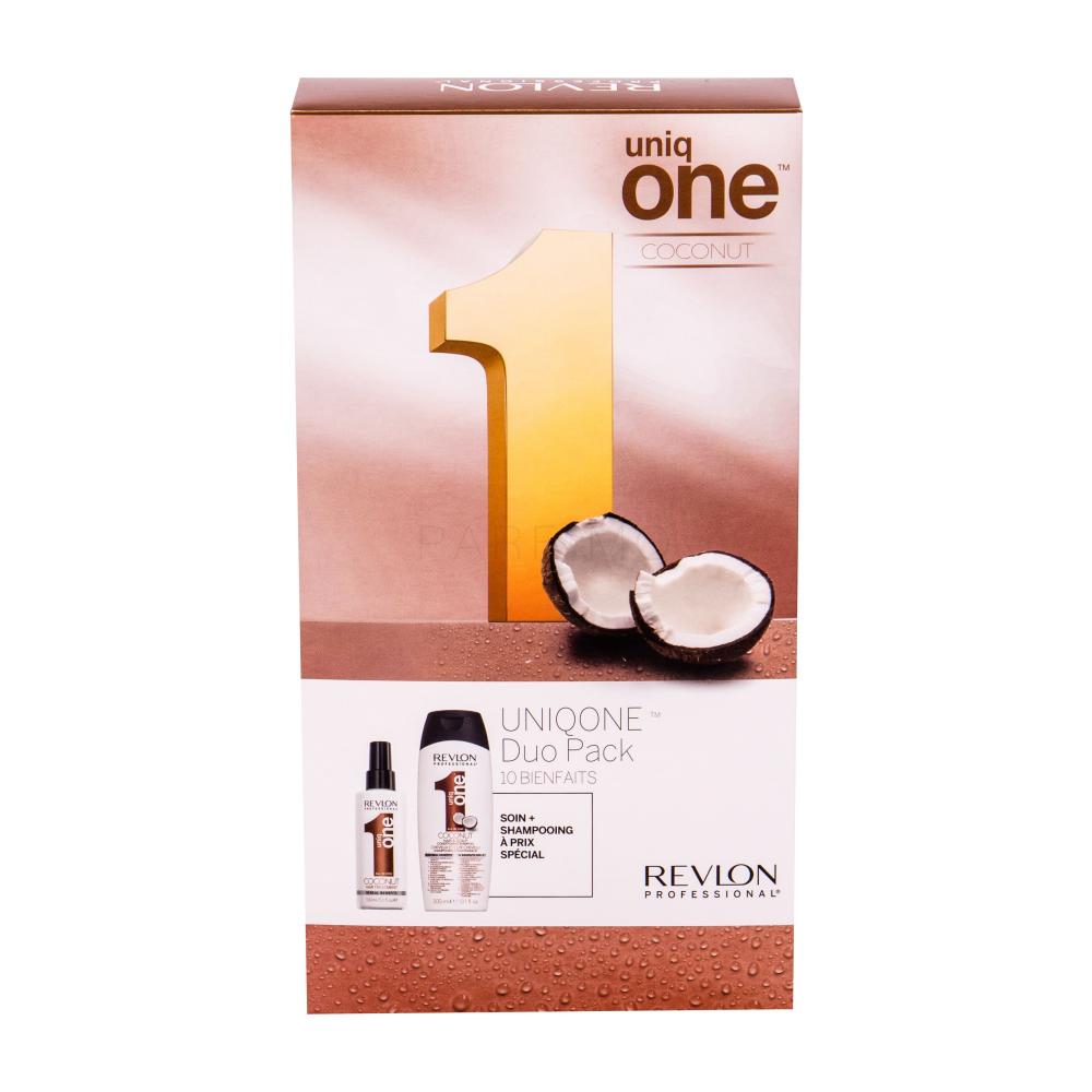 Revlon Professional Uniq One Coconut Geschenkset Haarmaske 150 ml + Shampoo 300  ml