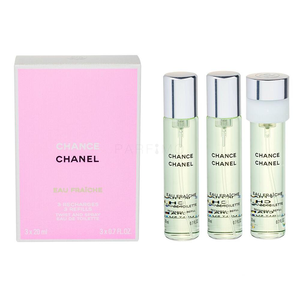 Chanel Chance Eau Fraîche Eau de Toilette für Frauen Nachfüllung 3x20 ml