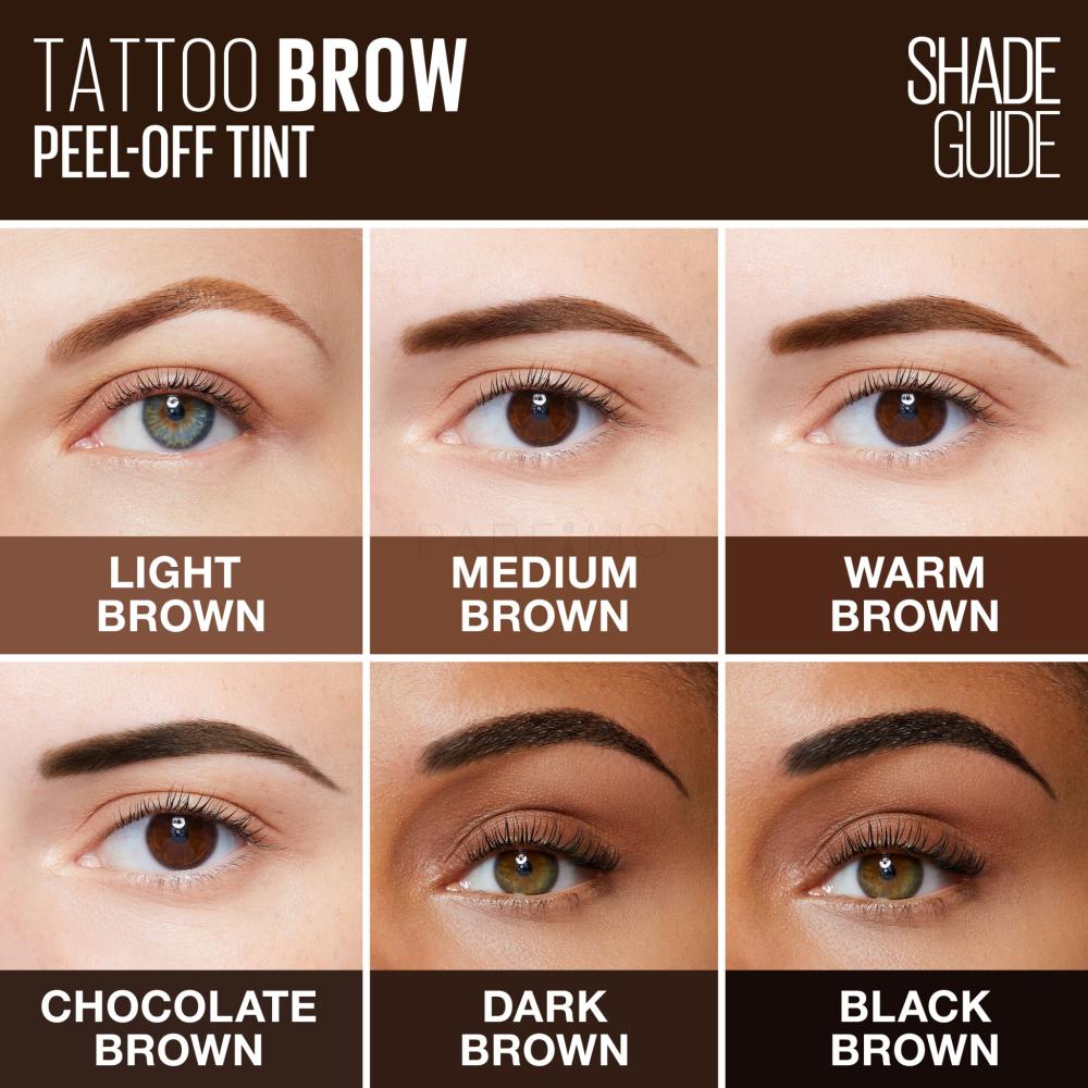 Maybelline Frauen Farbton Dark Augenbrauenfarbe Brow Tattoo g für 4,6 Brown