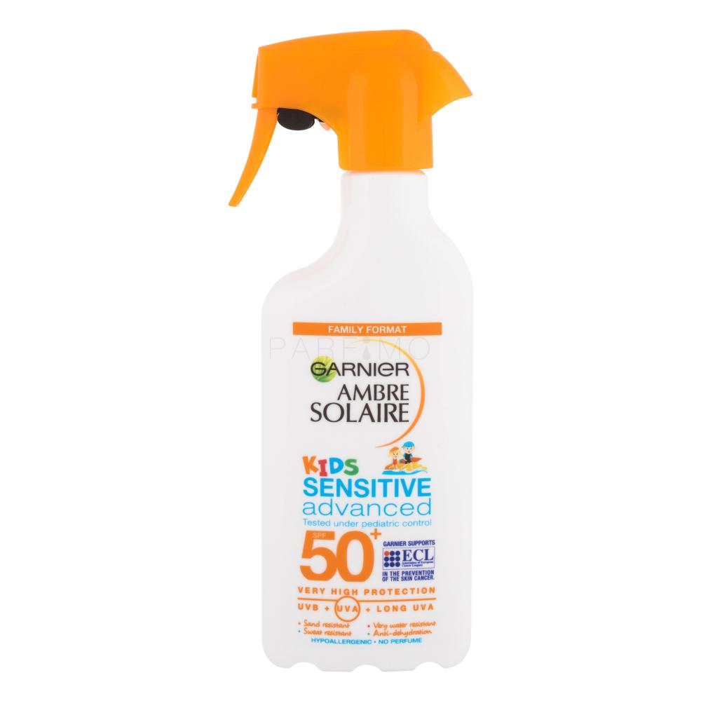 Garnier Ambre Solaire Kids Sensitive Advanced Spray SPF50+ Sonnenschutz für  Kinder 300 ml