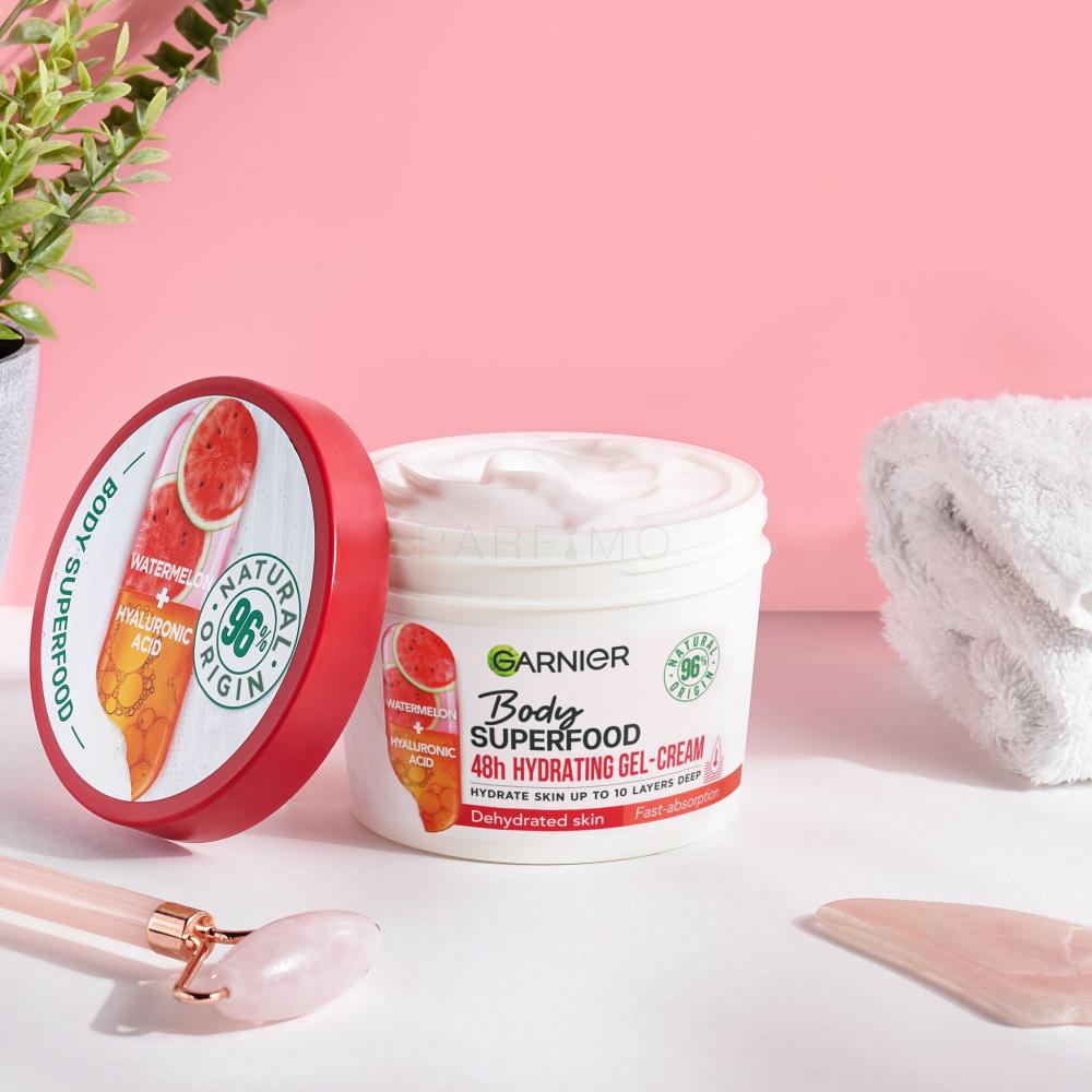 48h Gel-Cream 380 für Hydrating Garnier Watermelon ml Hyaluronic Body Frauen Körpercreme Acid & Superfood