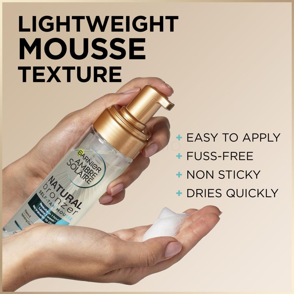 Garnier Ambre Solaire Natural Bronzer Self Tan Mousse Selbstbräuner