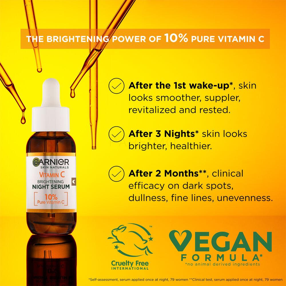 Garnier Skin Naturals Vitamin C Brightening Night Serum Gesichtsserum für  Frauen 30 ml