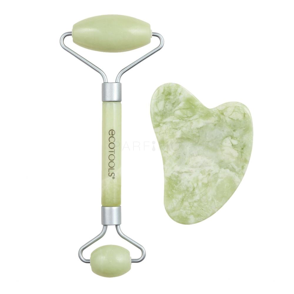 EcoTools Facial Roller Jade + Gua Sha Duo Kosmetiktool für Frauen Set