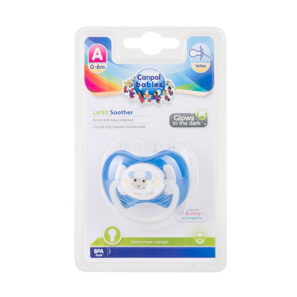 Canpol babies Bunny & Company Latex Soother Blue 0-6m Schnuller für Kinder 1  St.