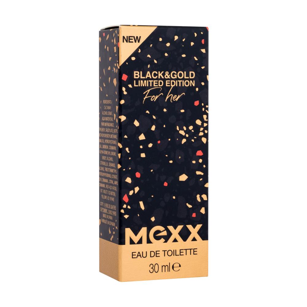 Mexx Black & Gold Limited Edition Eau de Toilette für Frauen 30 ml  