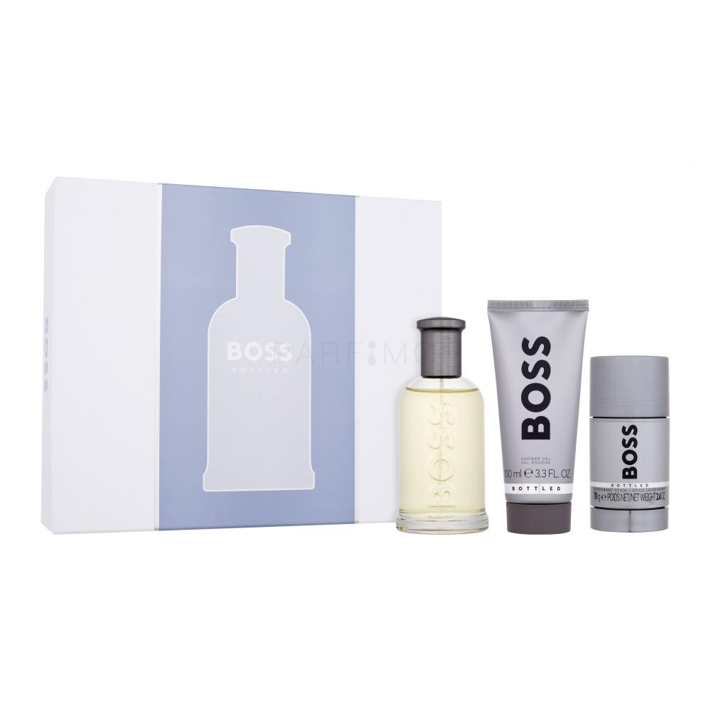 HUGO BOSS Boss Bottled Geschenkset Eau de Toilette 100 ml + Duschgel 100 ml  + Deostick 75 ml | Duschgele