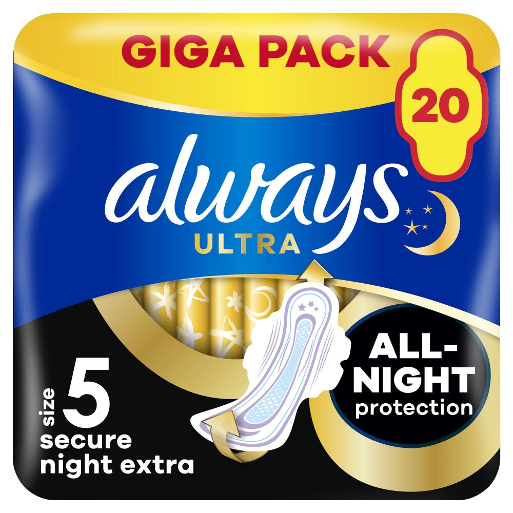 Always Ultra Secure Night Extra Damenbinden für Frauen | PARFIMO.de®