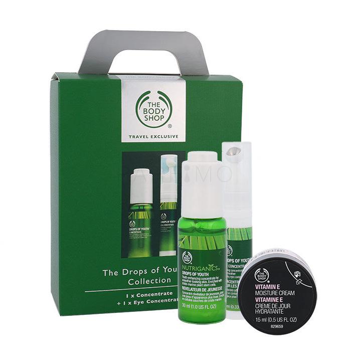 The Body Shop Nutriganic Geschenkset Hautpflege Drops Of Youth Concentrate 30 ml + Augenpflege
