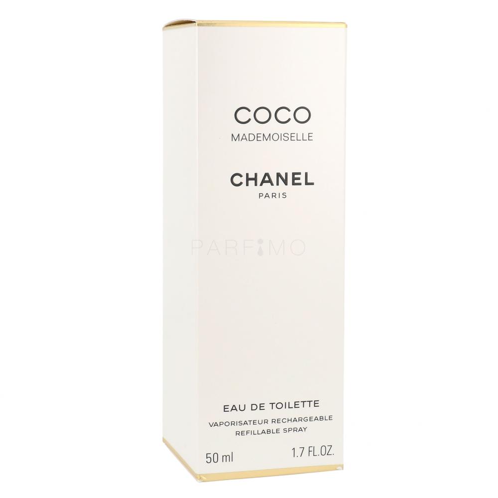 Frauen Eau Toilette Coco Mademoiselle Chanel 50 für de Schachtel Beschädigte ml
