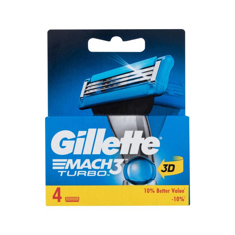 Gillette Mach3 Turbo 3D Ersatzklinge für Herren Set