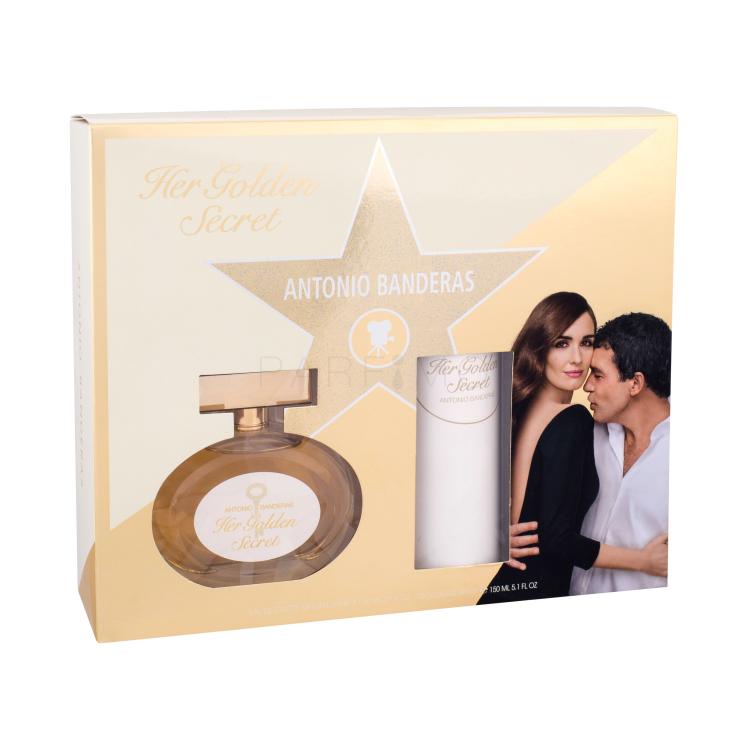 Antonio Banderas Her Golden Secret Geschenkset Edt 80ml + Deodorant 150ml
