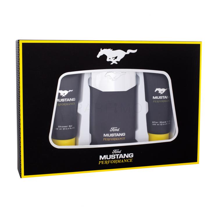 Ford Mustang Performance Geschenkset Edt 100 ml + Duschgel 100 ml + Aftershave Balsam 100 ml