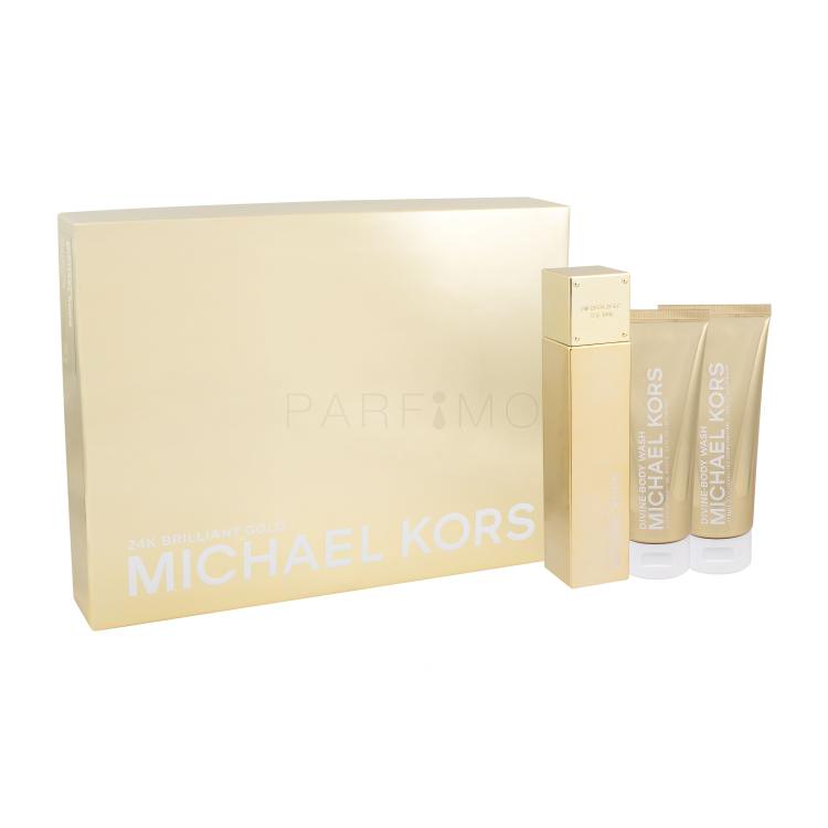 Michael Kors 24K Brilliant Gold Geschenkset Edp 100 ml + Körperlotion 100 ml + Duschgel 100 ml