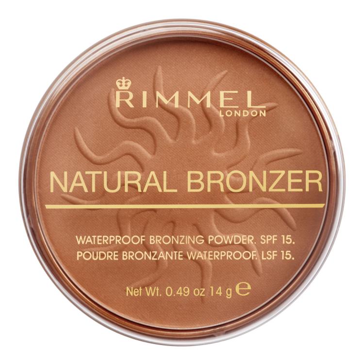 Rimmel London Natural Bronzer SPF15 Bronzer für Frauen 14 g Farbton  025 Sun Glow