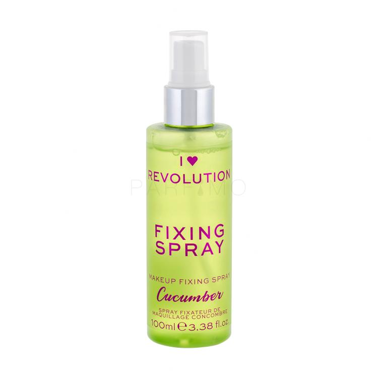 Makeup Revolution London I Heart Revolution Fixing Spray Cucumber Make-up Fixierer für Frauen 100 ml
