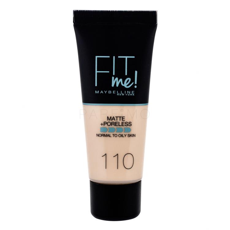 Maybelline Fit Me! Matte + Poreless Foundation für Frauen 30 ml Farbton  110 Porcelain