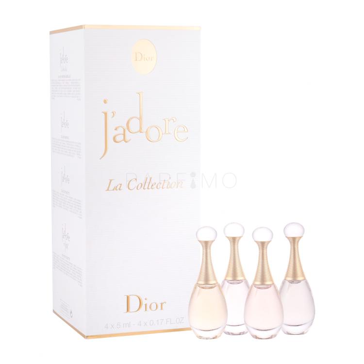 Christian Dior Mini Set 4 Geschenkset Edp J´adore 5 ml + Edp J´adore Absolue 5 ml + Edp J´adore in Joy 5 ml + Edt J´adore 5 ml