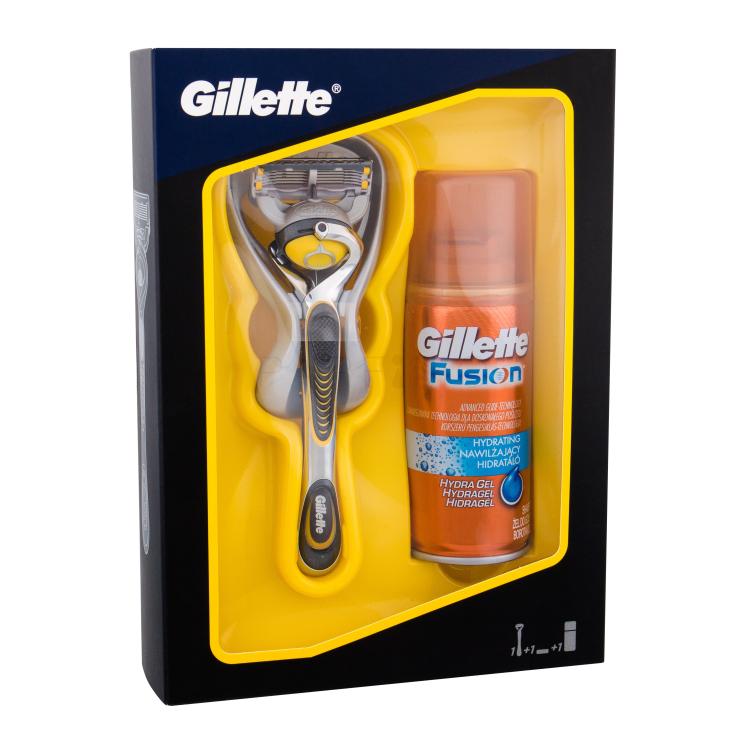 Gillette ProShield Geschenkset Rasierer mit einer Klinge 1 St + Rasiergel Fusion Hydrating 75 ml