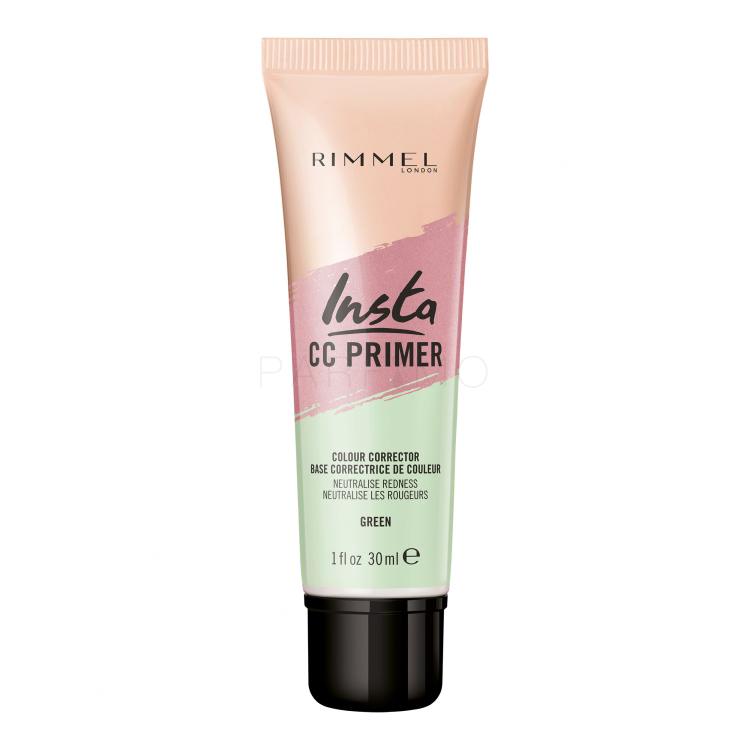 Rimmel London Insta CC Primer Make-up Base für Frauen 30 ml Farbton  Green