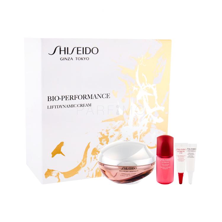 Shiseido Bio-Performance LiftDynamic Cream Geschenkset Tagespflege 50 ml + Gesichtsserum Ultimune 10 ml + Augenpflege Ultimune 3 ml + Augenpflege Bio-Performance 3 ml