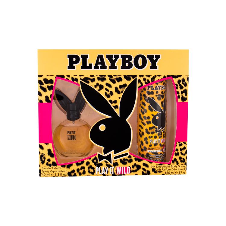 Playboy Play It Wild For Her Geschenkset Edt 40 ml + Deodorant 150 ml