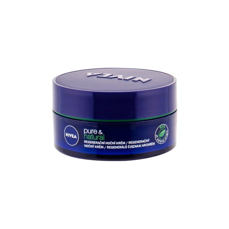 Nivea Pure &amp; Natural Regenerating Nachtcreme für Frauen 50 ml
