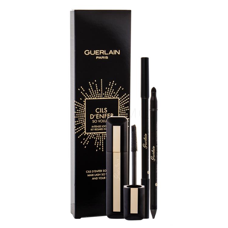 Guerlain Maxi Lash So Volume Geschenkset Mascara 8,5 ml + Kajalstift The Eye Pencil 1,2 g 01 Black Jack