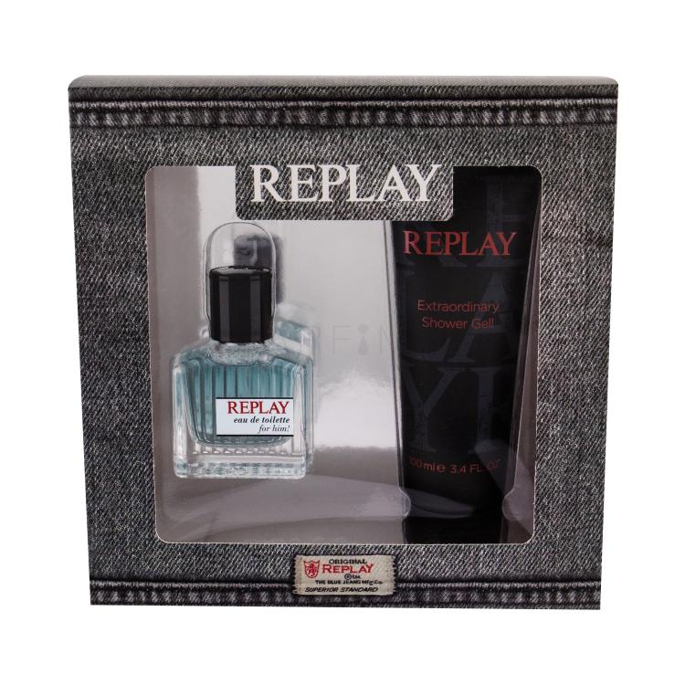 Replay Replay For Him Geschenkset Edt 30 ml + Duschgel 100 ml