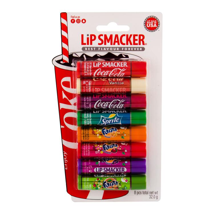 Lip Smacker Coca-Cola Party Mix Lip Balm Kit Geschenkset Lippenbalsam 8 x 4 g