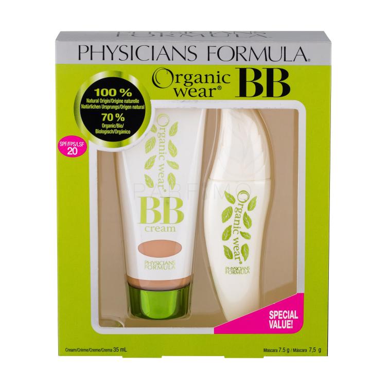 Physicians Formula Organic Wear Natural Origin BB Kit SPF20 Geschenkset BB Creme LSF20 35 ml + Mascara 7,5 g Ultra Black